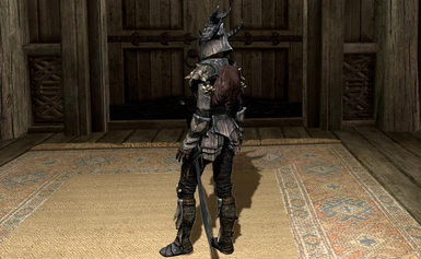 Dragonscale Armour with Thin Knapsack