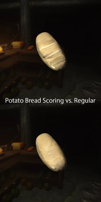 Potato Bread Scoring vs Regular