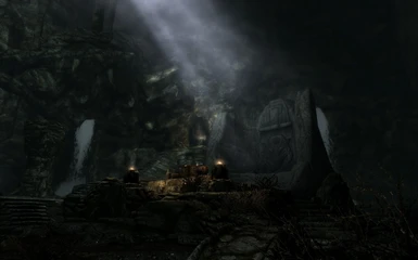 Bleakfalls Barrow Dragon Wall with Relighting Skyrim