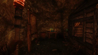 Alchemy and enchanting station and shifted map on the upper level
