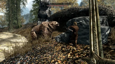 Artemis fighting with dawnguard crossbow