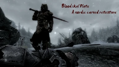 Bloodskal plate - A nordic carved retexture