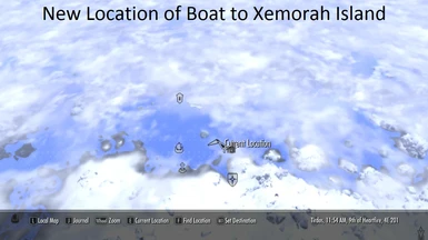 Important this is where the boat to Xemorah Island has been moved