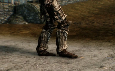 dragonplate greaves - leather shoes