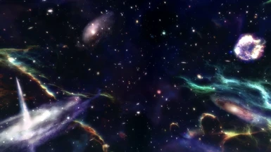 More Alien Skyrim Sky and Light - SweetFX - Lighting Galaxy Nebula Sun Sunglare and Star - Now using Climates of Tamriel Sun