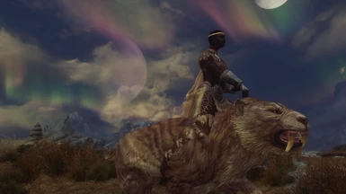 Zawadi riding a Sabre Cat