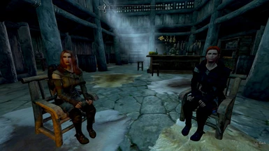 Chilling at the Vilemyr inn with vilja after getting back from high hrothgar