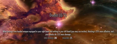Duelist - A One Handed Fighting Perk