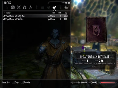 skyrim conjure bow spell item id