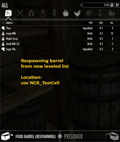 Barrel List