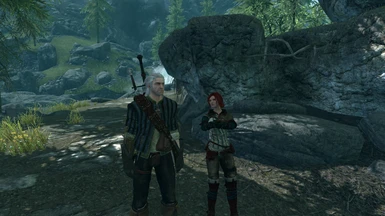 Geralt and Triss She looks a bit perturbed