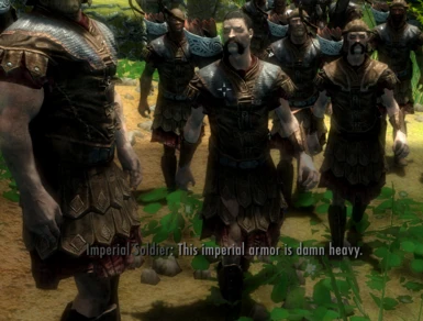 Less helms and gauntlets on imperials