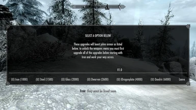 Armor upgrade menu 