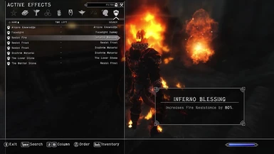 Inferno Light Armor set bonus