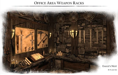 Office area weapon racks