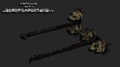Vanilla Skulls with Daedric Armor and weapon Improvement Textures