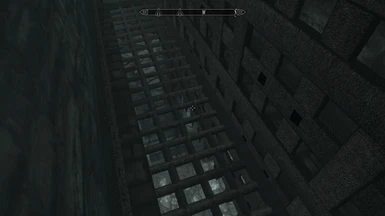 Working portcullis and murder holes from inside wall hallways