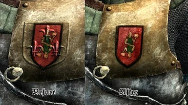 Hedge Knight Armor - adjusted crest relief