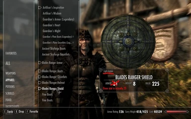 Blades Ranger Shield - balanced the best I could without being nerfed or OP