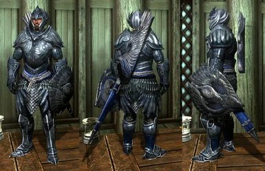 Elven Armor - Blued steel with Blue accents