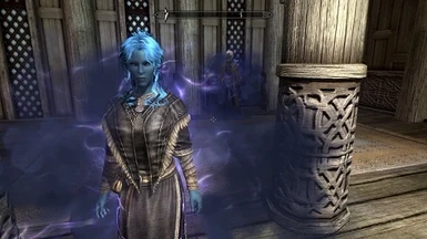 Storm Elf Female PC with Oblivion hair mod