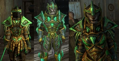 A many-versions glass armor- and weaponset