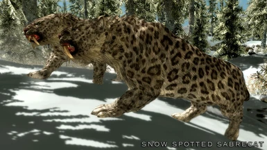 Snow Spotted Sabrecat