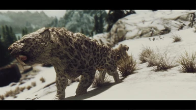 Snow sabrecat spotted