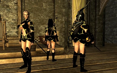 Cool Nightingale babes - a preview of coming up Black Nightingale Bows and Arrows