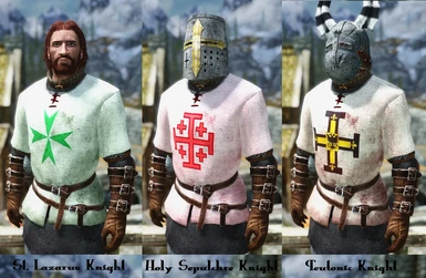 Knights Surcoats and Helmets