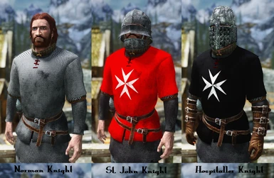 Knights Surcoats and Helmets