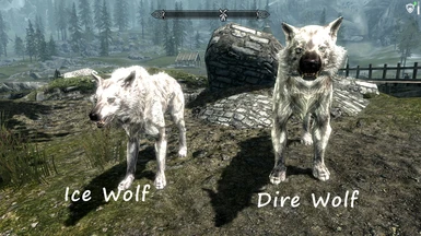 Dire Wolf Size