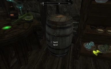 Barrel - recipe - next to the alchemy table