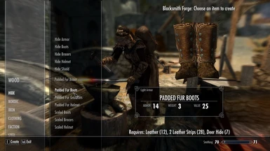Crafting Padded Fur Boots