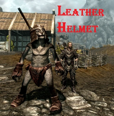 Leather helmet