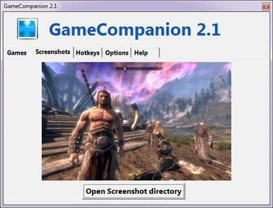 Skyrim screenshot in GameCompanion