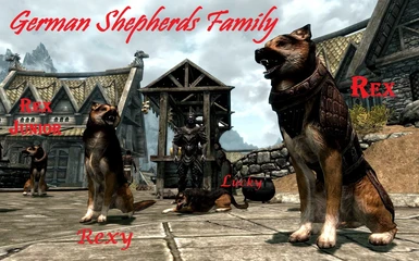 German Shepherds Family