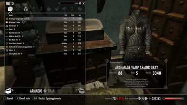 Dawnguard Vampire Craftable Clothes Armors and Archmage Robe
