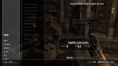 Vampire Cloth Gloves