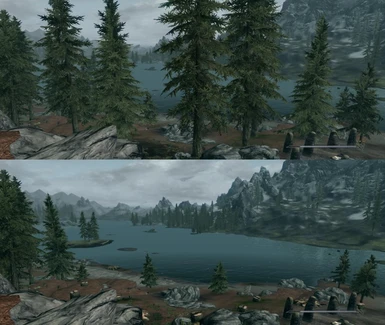 View before and after