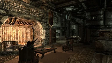 Ancient Fortress Player Room Fire place