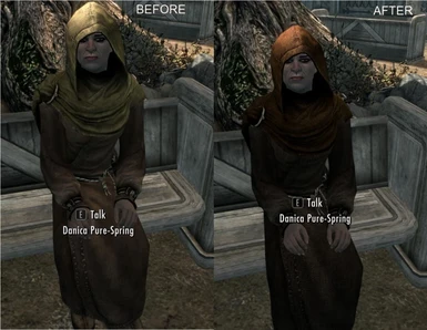 Monk robe before and after