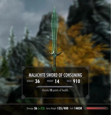 Malachite Sword