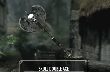 Skull Double Axe