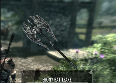 Ebony Battleaxe