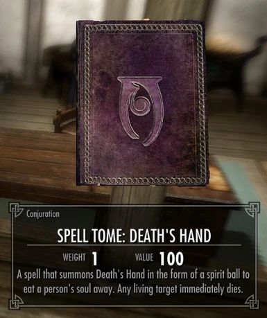 Hand of Death Spell Tome Preview