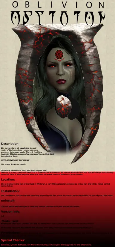 oblivion description fixed