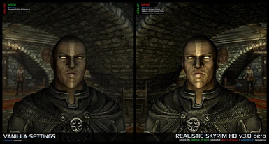 Realistic Skyrim HD v3-0 Profile - Portrait Compare 2