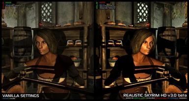 Realistic Skyrim HD v3-0 Profile - Portrait Compare 3