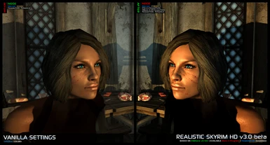Realistic Skyrim HD v3-0 Profile - Portrait Compare 4